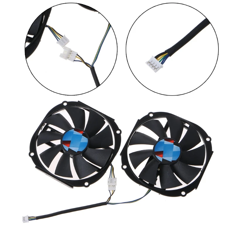 Вентилятор VGA GA91S2H 4Pin 85 мм 2 шт. охлаждающий вентилятор для видеокарты Yeston RX480 570 580