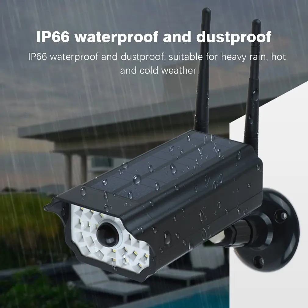 Солнечный СВЕТОДИОДНЫЙ светильник пустышка безопасности Камера IP65
