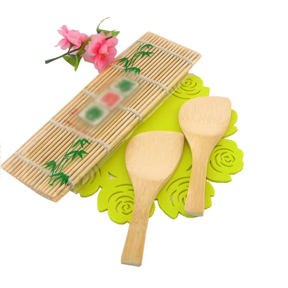 HobbyLane Bamboo Sushi Mat Roller Blind + Rice Paddle Shovel Kitchen Food Accessories Tool Set | Дом и сад