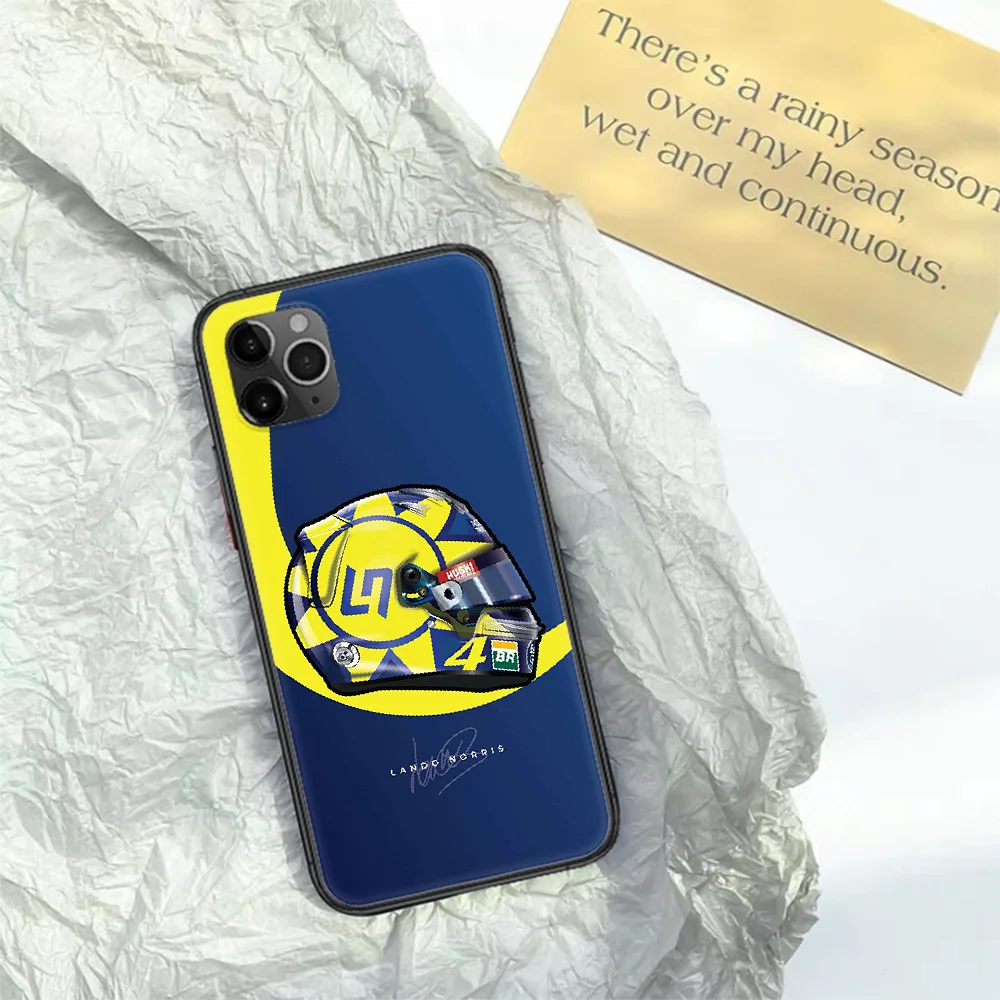 

Racing Lando Norris Phone Case For Iphone 11 12 Mini PRO XR X XS MAX 6 6s 7 8 Plus 4 5 5s SE 2020 black Prime Silicone Funda