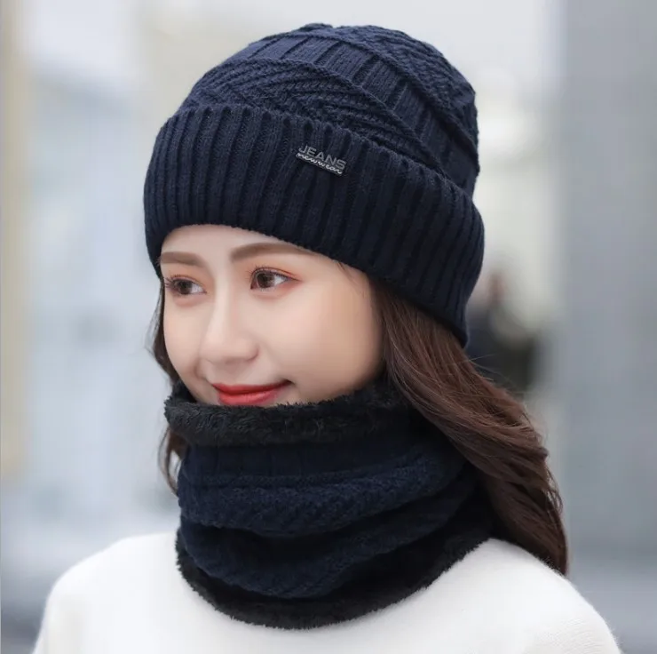 

Балаклава женская вязаная шапка шарф шапка s Шея теплая зима головные уборы для мужчин и женщин шапки теплая флисовая шапка