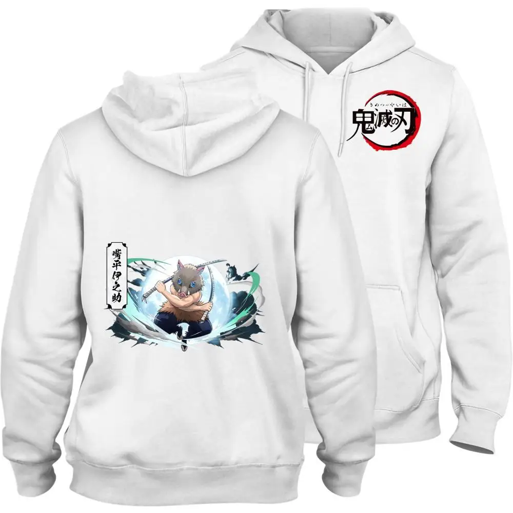 

Demon Slayer Kamado Tanjirou Cartoon High-Quality 100% Cotton Hooded Sweatshirt With Pocket Fleece Inside Thick Hoody