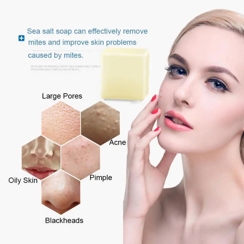 1 шт. мыло для морской соли контроль жирности лица моющее молоко очищающее масло
