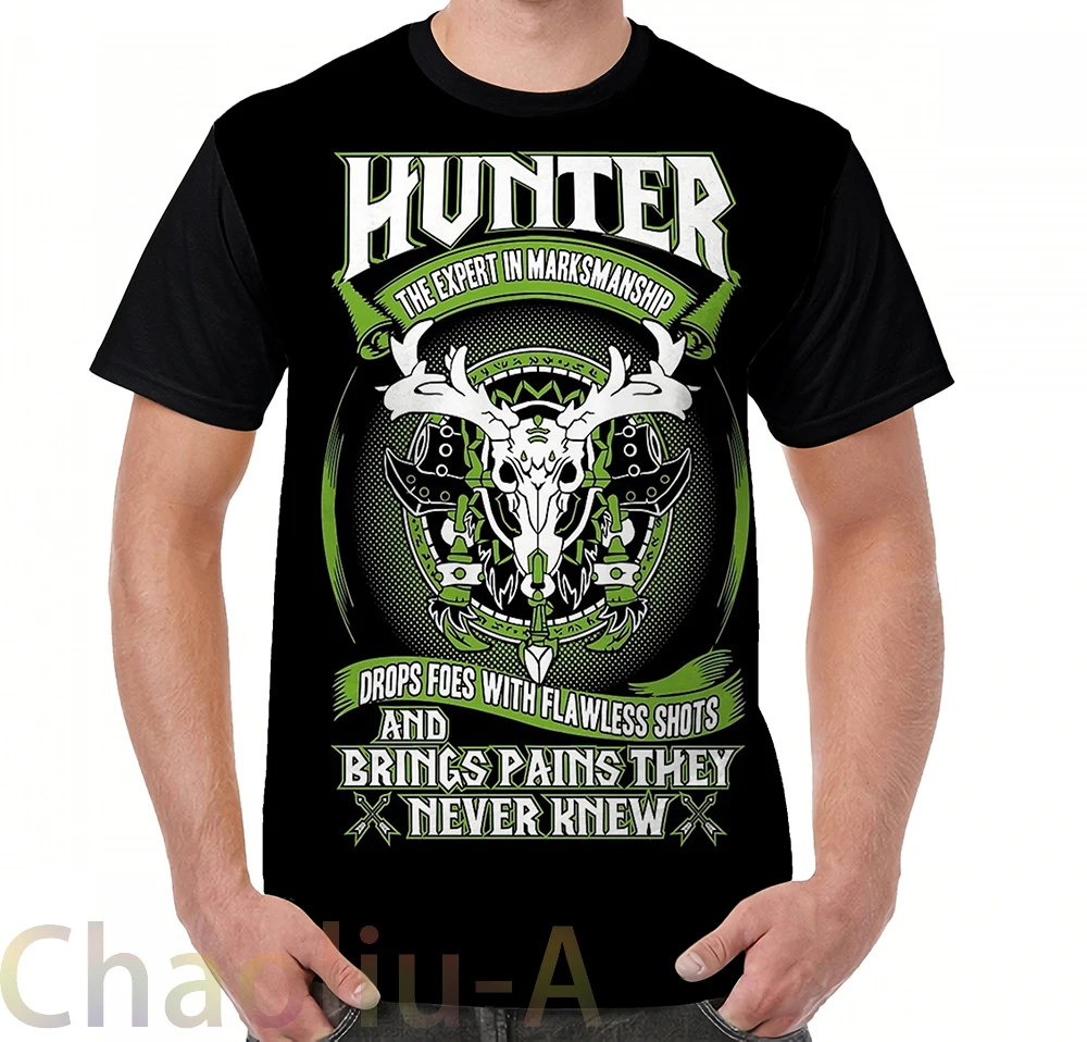 Охотник принести боли они даже не подозревали о Wow футболка для мужчин забавная