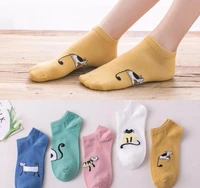 10pairs fashion japanese cute bearcat funny ladies socks breathable smooth cartoon animals woman cotton pets socks