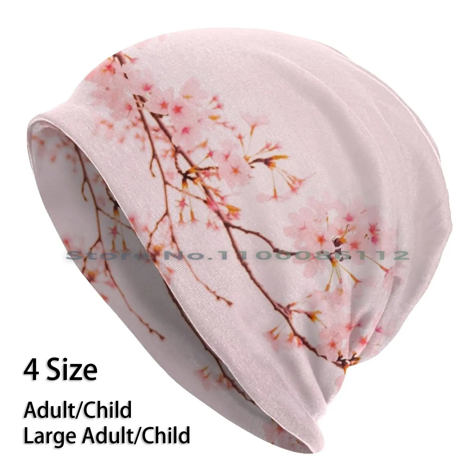 

Pink Cherry Blossoms Beanies Knit Hat Amonallday Cherry Blossom Pink Soft Blossoms Spring Zierkirsche Branch Plant Nature
