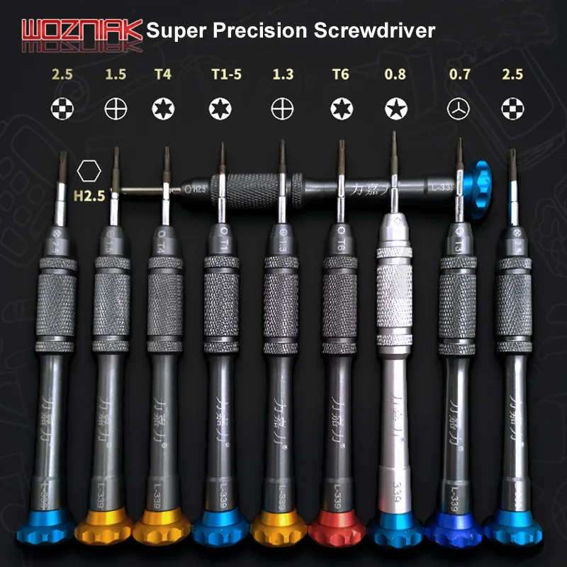WOZNIAK прецизионная Нескользящая отвертка 0 8 Torx Y 6 1 5 Phillips 2 T1 T2 T3 T4 для разборки