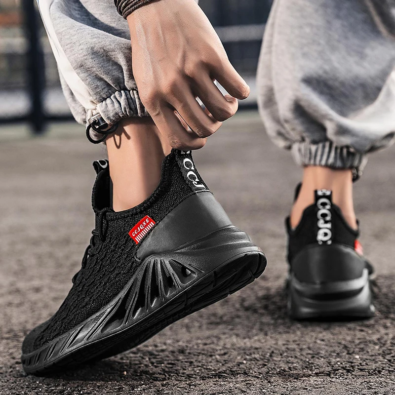 JIEMIAO Men Sneakers Fashion Breathable Running Shoes Outdoor Sport Comfortable Casual Couples Gym Mens Shoes Zapatos De Hombre