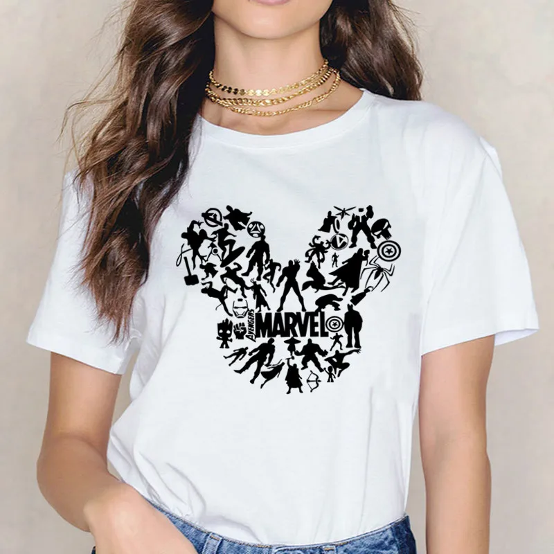 

New Women Flower Printed Graphic Fashion T-Shirt Top Cute Ear Shirt Tumblr Tee Hipster Female T Shirt Tees