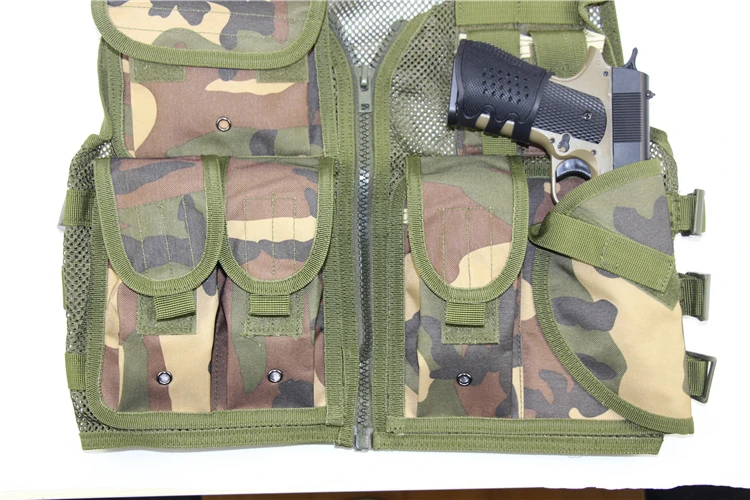 Тактический военный Molle сетчатый жилет Многофункциональный Открытый регулируемый камуфляж черный Быстросохнущий рыболовный жилет охотничья куртка одежда