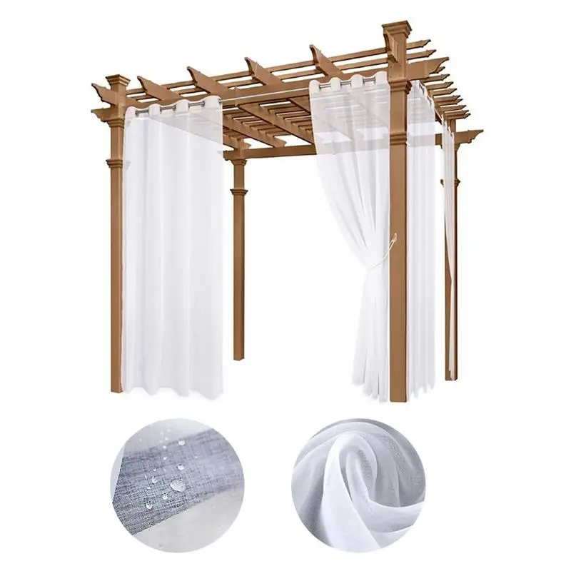 

2022 Waterproof Sun Blocking Curtain Indoor Outdoor Curtains Curtains For Bedroom Porch Pergola Cabana Cortinas De Dormitorio