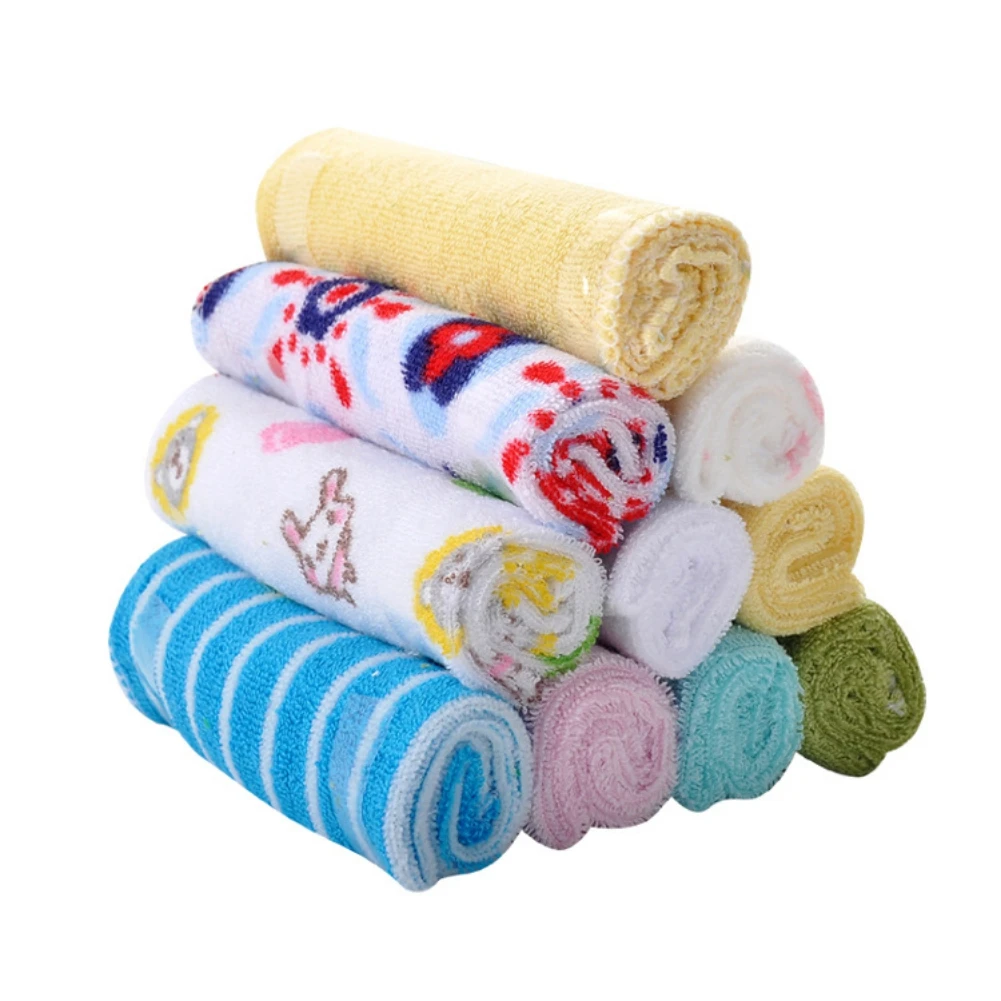 

8pcs/lot Musli Baby Towels Face Washcloth Wipe Burp Cloths Cotton Sof Baby Face Towel Handkerchief Bathing Feeding