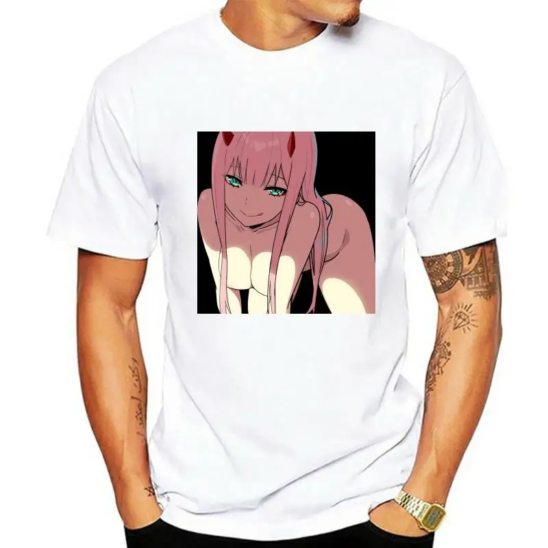 

Мужская футболка ZEROTWO аниме Zerotwo футболка wo Мужская футболка футболки Топ