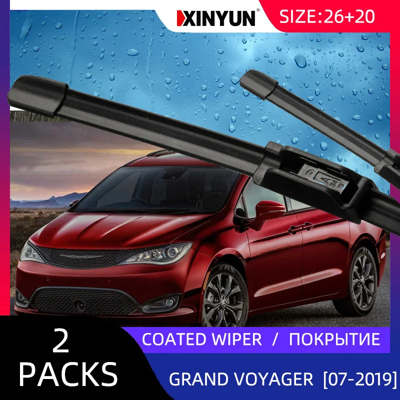 

Передние щетки стеклоочистителя с покрытием для Chrysler Grand Voyager 2007-2019 лобовое стекло заднего стекла 21 "20"