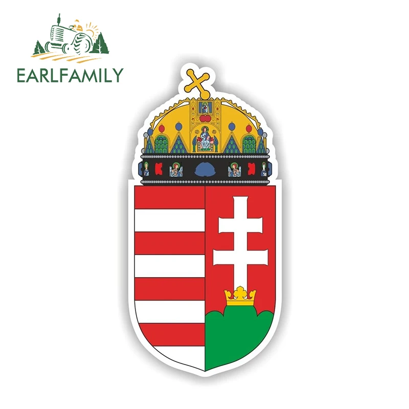 EARLFAMILY 13 см x 6 8 венгерский герб наклейка на бампер автомобиля стену Виниловая для