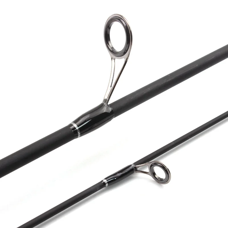 Дешевый спиннинг для путешествий UL 1,8 м 1,98 м с твердым углеродным наконечником, вес приманки 2-7 г, леска 2-6LBS, удочка для рыбалки в твердом чехле.