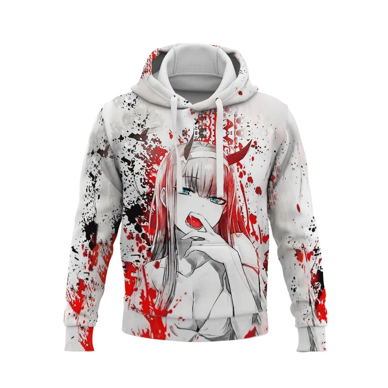 

DARLING in the FRANXX Japanese Man 3D Digital Print Hoodie Hoodie zero two