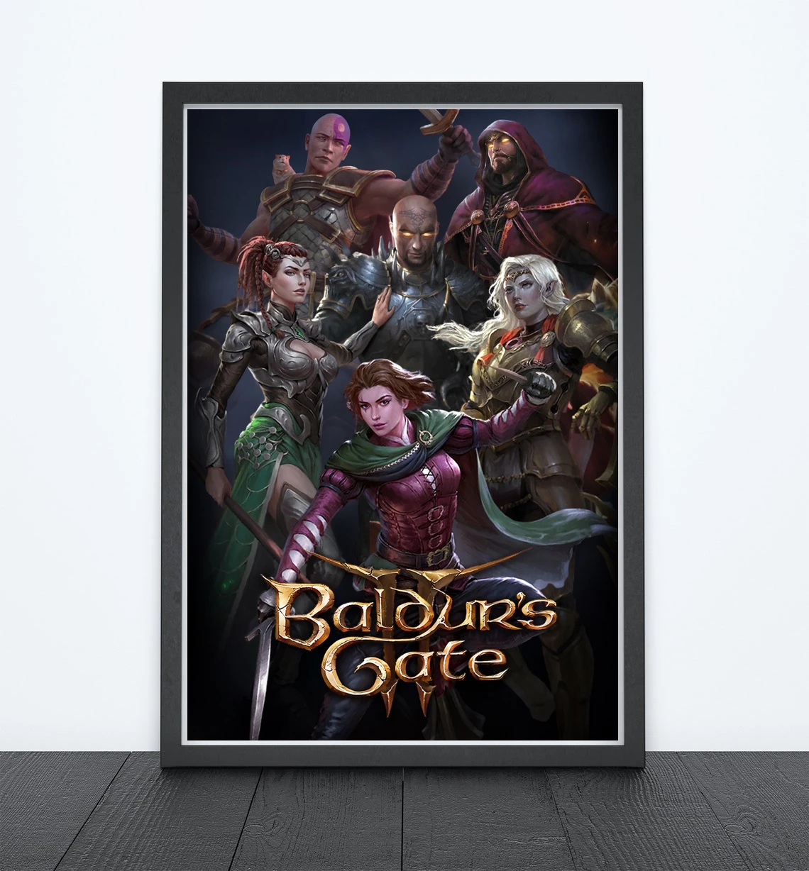 

Холщовый постер Baldur's Gate 3 для видеоигр, домашняя фотография (без рамки)