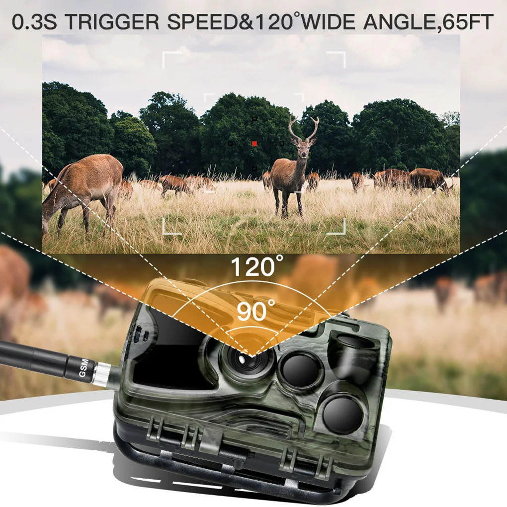 Фотоловушка HC 801M Hunting Trail Camera 2G SMS MMS водонепроницаемая уличная камера ночного