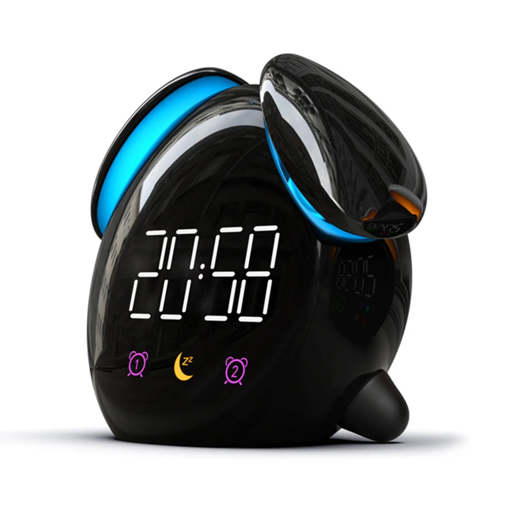 

Student Home Decoration Wake Up Color Changing Table Rechargeable Battery Touch Control Smart Induction Kids Alarm Clock Digital