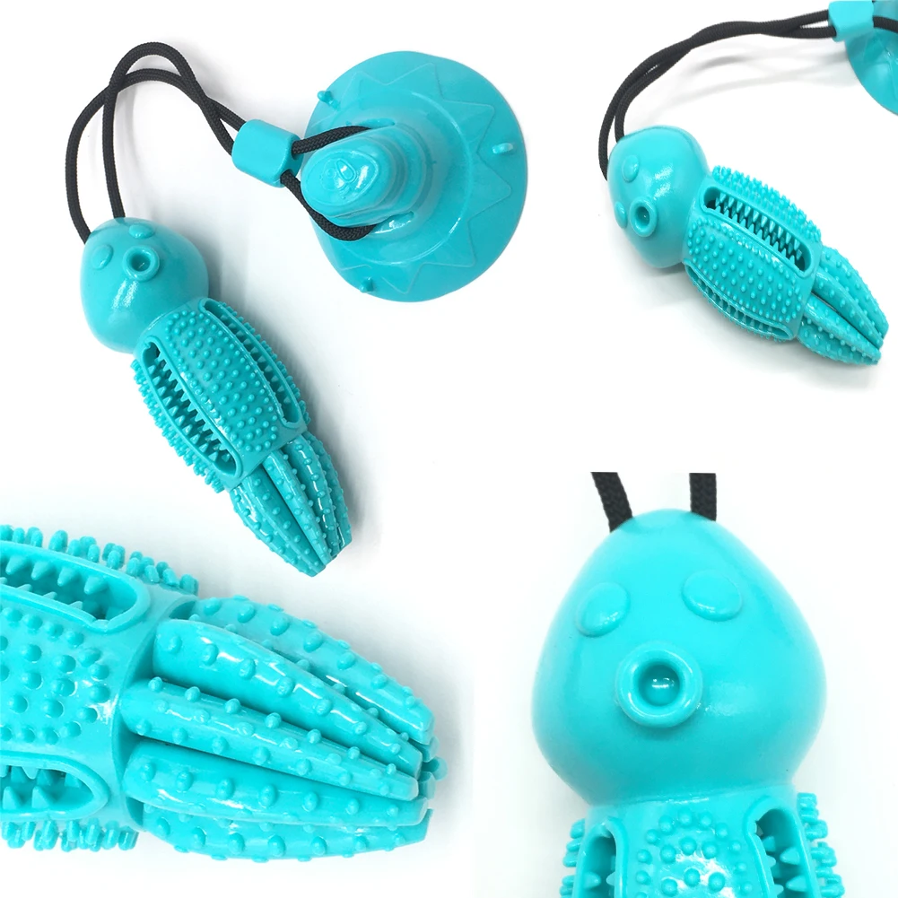 Собака игрушки для щенка домашних животных интерактивные всасывания чашка