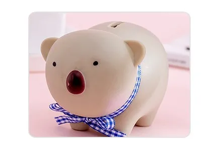 1 шт. Kawaii чехол для экономии денег свинья кошка панда банк домашний Декор Детский мультфильм подарок на день рождения коробка для хранения монет вечерние сувениры - Цвет: 3