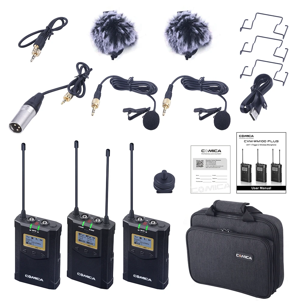 COMICA CVM-WM100 PLUS UHF 48-канальный монофонический стереомониторинг в режиме реального
