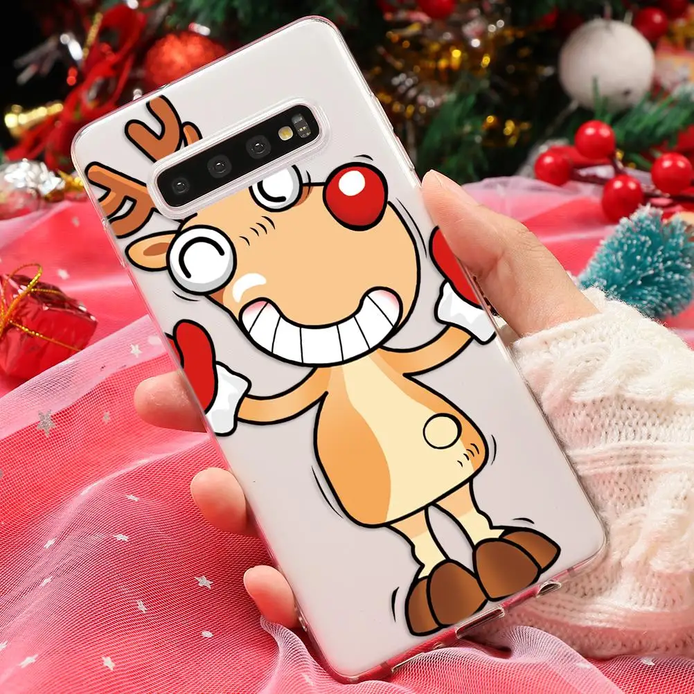 sdluhbby Счастливого Рождества термополиуретановые Чехлы для samsung Galaxy Note 10 S8 S9 S10 плюс 9 8 S6 S7 край M10 M20 M30 A70 A80 A50 A30 A40 A60 A20e чехол - Цвет: sdluhbby