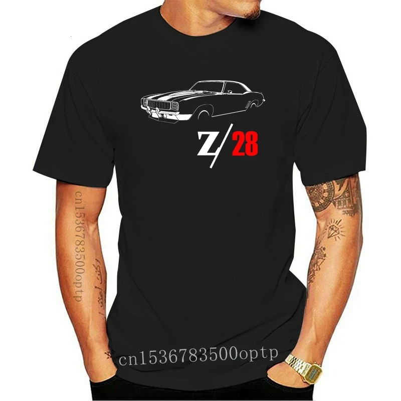

2020 Short Sleeve Cotton Man Clothing 1969 Camaro Z28 Muscle Car Vintage Men's Fashion Multiple Color T Shirts