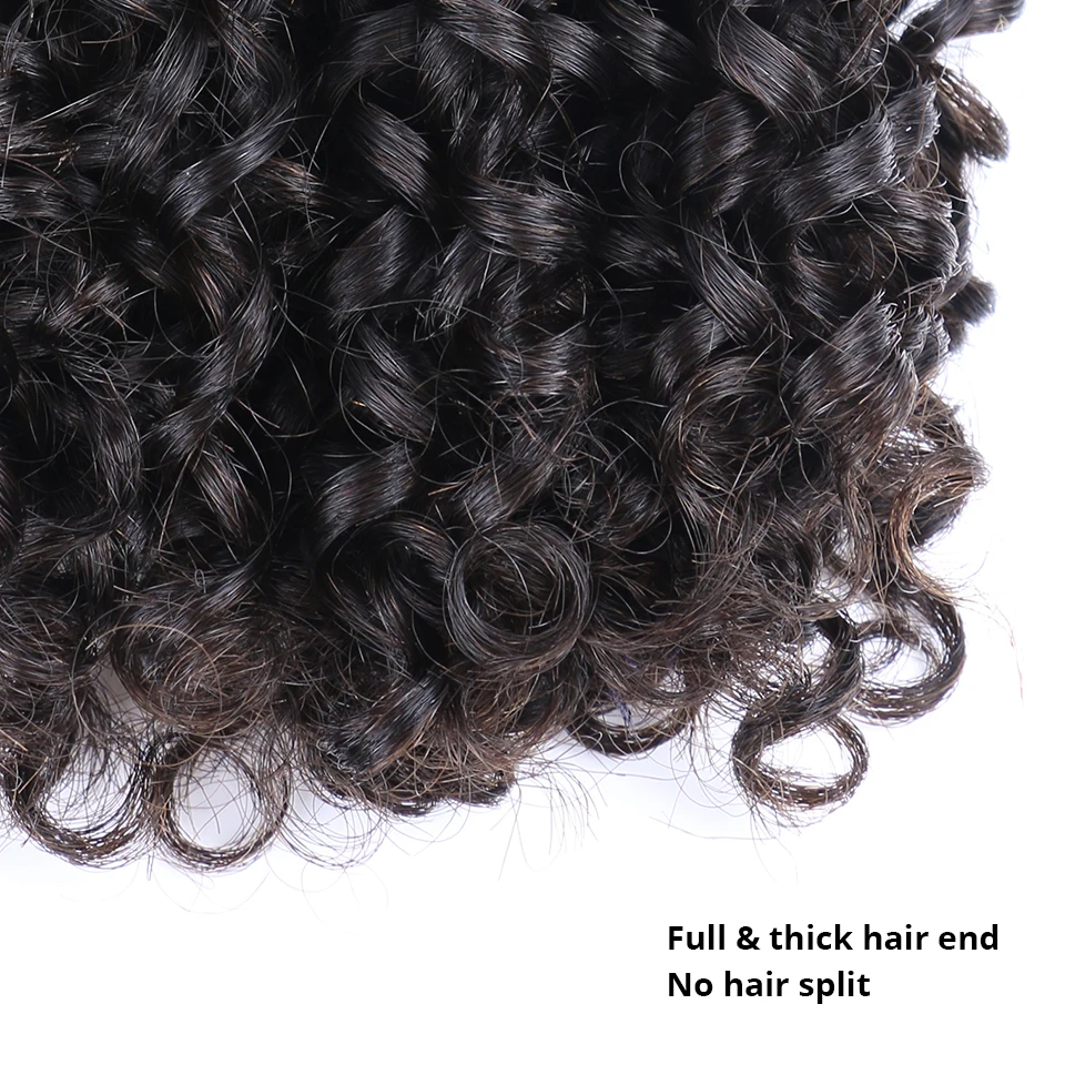 Queen Nala Double Drawn Brazilian Hair Weave Bundles Pissy Curly 12A Funmi Unprocessed Virgin Human Natural Color | Шиньоны и парики