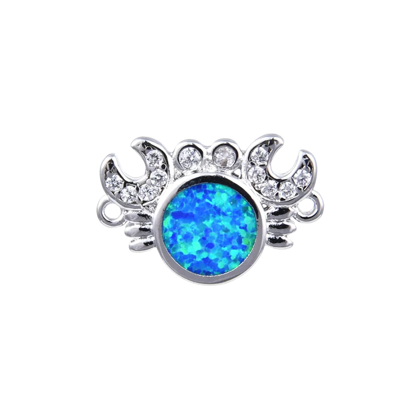 KAMAF модный соединитель DIY Браслеты Серьги Круглый огненный опал циркониевые