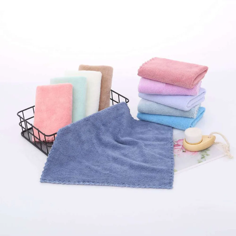 25x25 см 1 шт. из сверхтонкого волокна кораллового флиса Детские Полотенца ручной