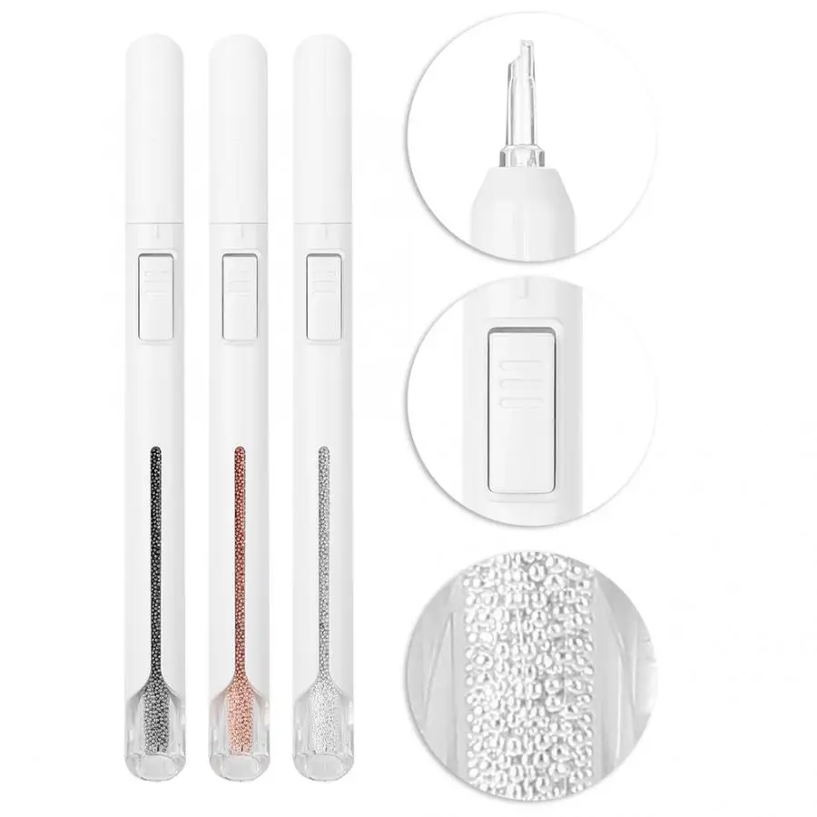 Стальные Бусины 0 8 мм точечная ручка инструмент для дизайна ногтей маленькая