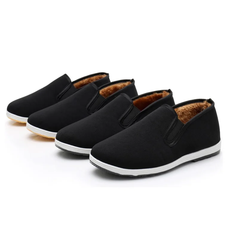 Новые зимние плюшевые мужские тапочки Теплая Флисовая обувь на меху с