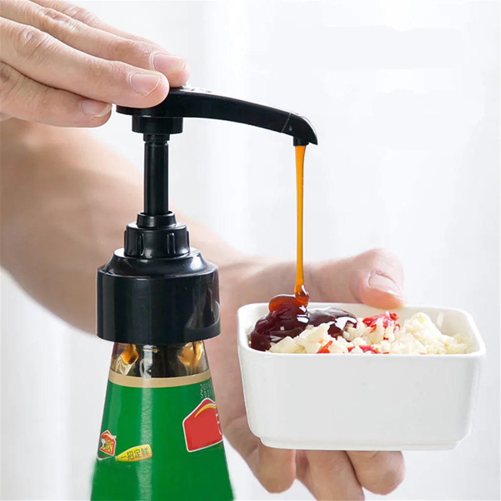 

Syrup Bottle Nozzle Pressure Oil Sprayer Household Oyster Sauce Plastic /pump Push-type Tools Kitchen Accessories Supplies