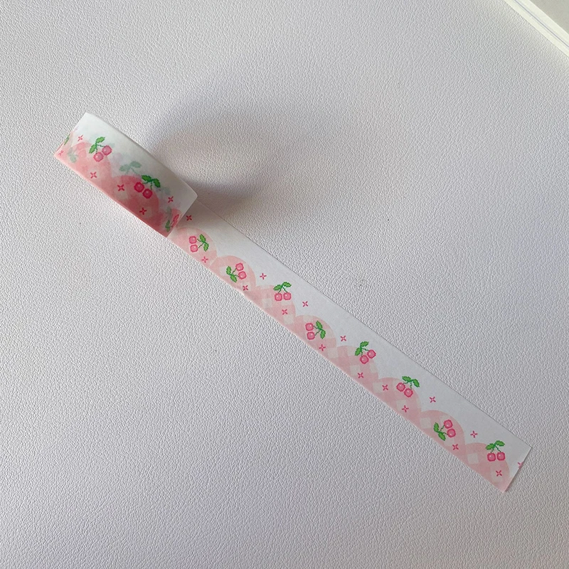 Милые наклейки с сердечками звездами вишней декоративная лента сделай сам