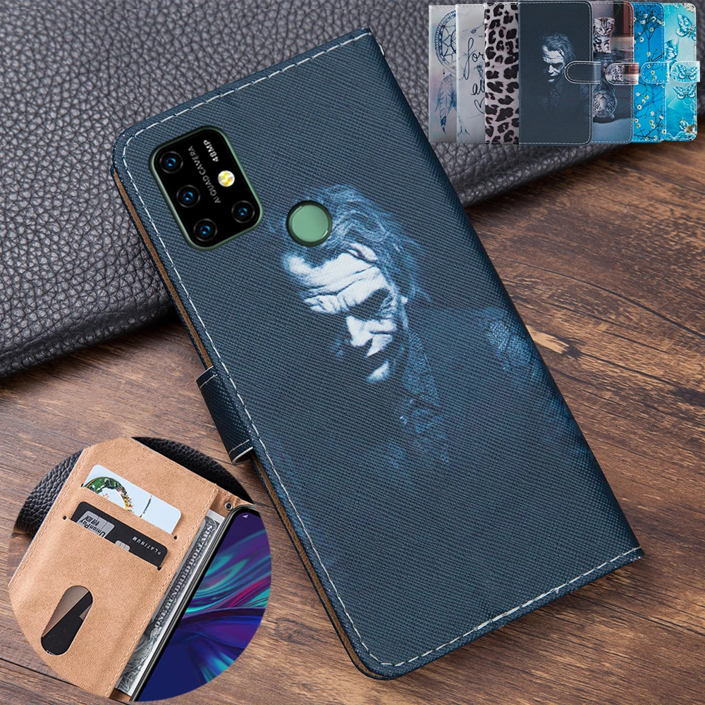 Кожаный чехол книжка с 3D тиснением клоуна для UMIDIGI Power 3 телефона сумка карт umidigi