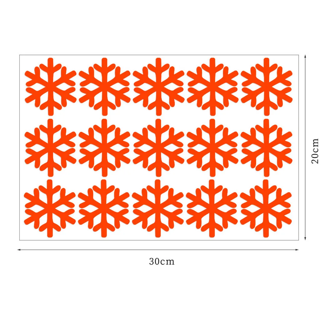 

1 X Wall Sticker 30 X 20cm Christmas Glowing Wall Sticker Snowflake Clings Decals DIY Home Xmas Decoration In Stock Drop Ship