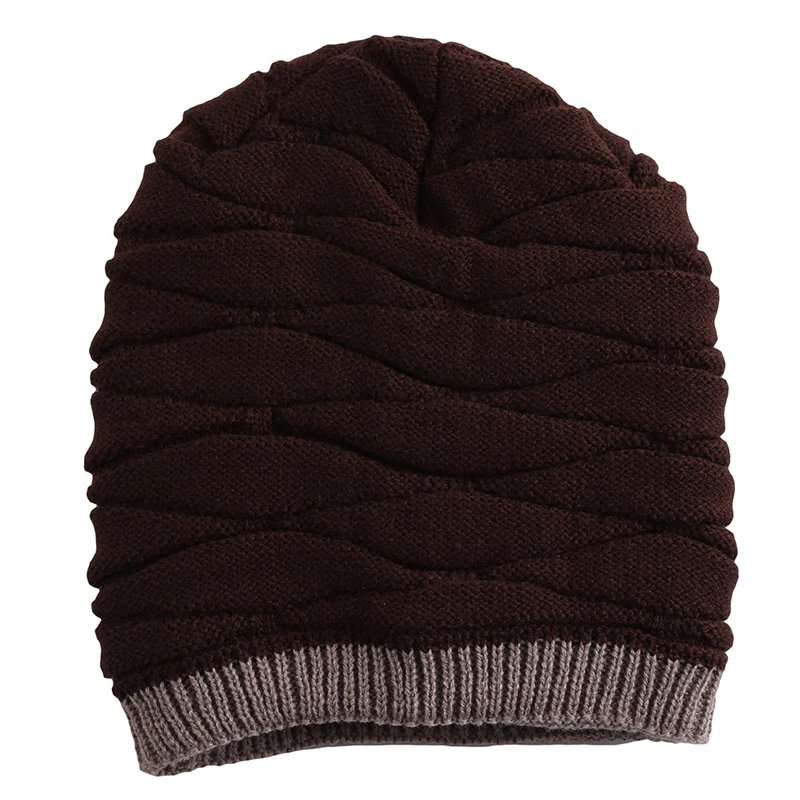 Зимняя шапка вязаная для мужчин и женщин 2020 одноцветная толстая теплая мягкая тянущаяся с плюшевой