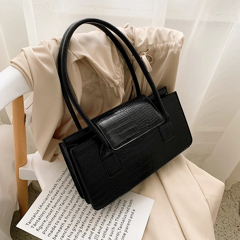 

European Fashion Female Tote bag 2019 New Quality PU Leather Women's Large Handbag Crocodile pattern Shoulder Messenger Bags