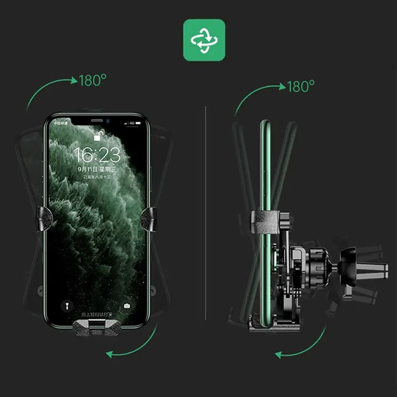 

Gravity Holder For Phone Air Vent Clip Mount Mobile Phone Stand Support Holder in Car For iPhone Samsung Car Cell Phone Products