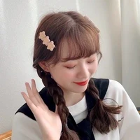11 styles round square star flower heart tree people shape biscuit hairpin cute simple side top hair clips headdress ornament