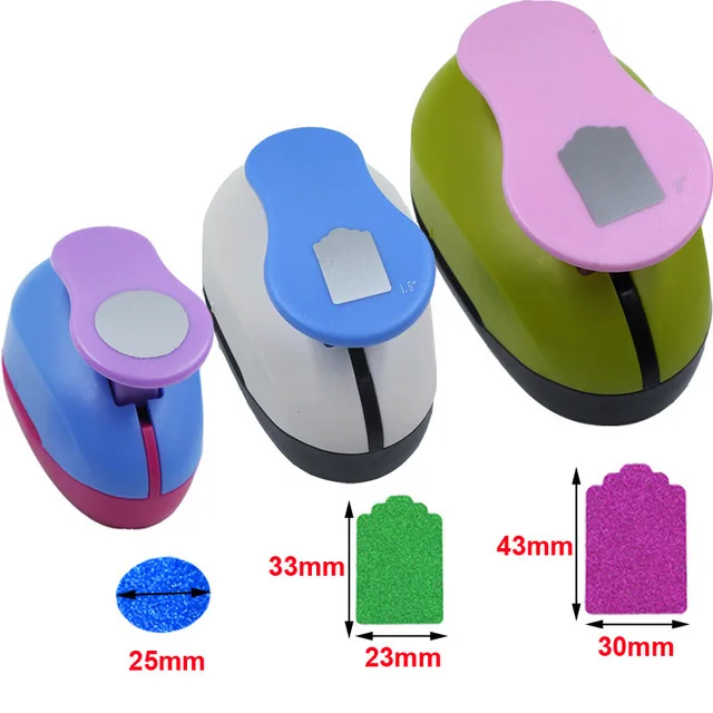 Набор дыроколов круглой формы 3 8 см/2 5 см детский ручной Дырокол сделай сам