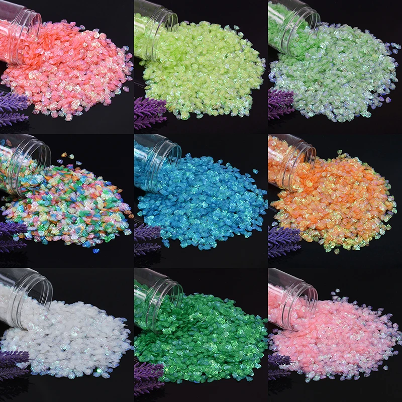 7 мм блесток в виде ракушки блестки для нейл-арта шитья свадебного декора