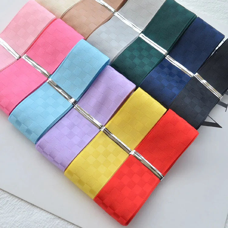 Горячая Распродажа клетчатая атласная лента с бантом для девочек рождественский