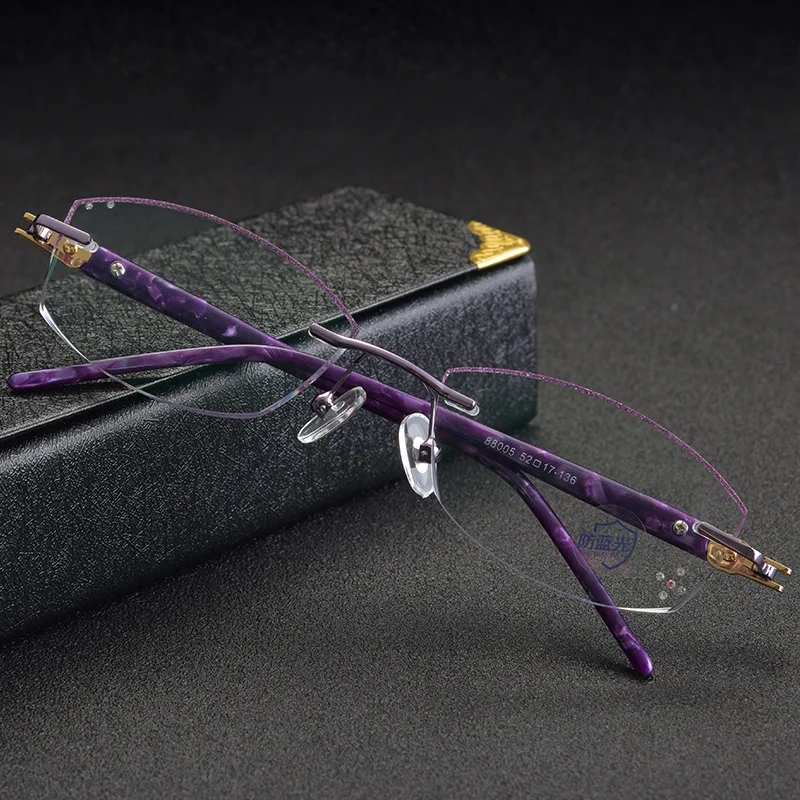 Безвинтовое женский алмазные резка стекла рамы Для женщин антибликовыми