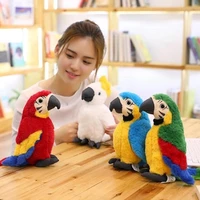 simulation macaw plush doll toy stall bird simulation zoo crested ibis custom doll photography props childrens toy gifts