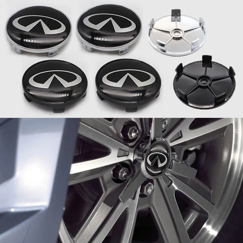 

Car wheel cover, wheel center cover, 4pcs 60mm, used for Infiniti-customized car modification parts, exquisite modification