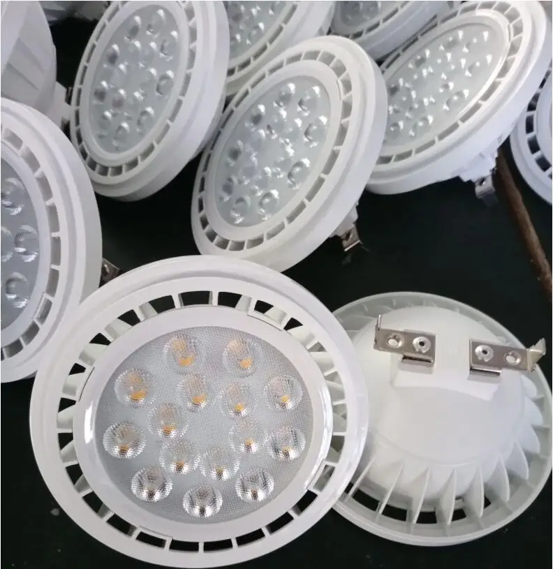 Приглушаемая Светодиодная лампа G53 GU10 AR111 SMD3030 9 Вт 12 15 QR111 ES111|Светодиодные