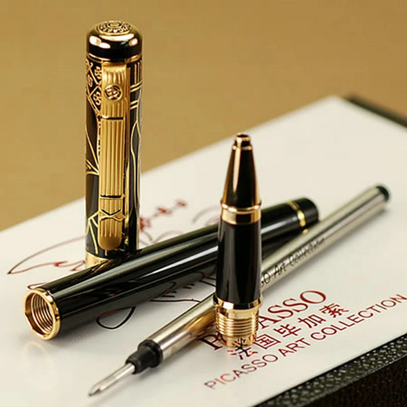 Picasso 902 Golden Eagle and Black Rollerball Pen Dream Series Stationery School&ampOffice Writing | Канцтовары для офиса и
